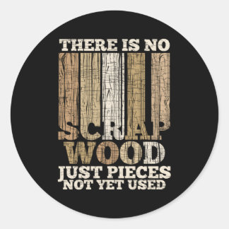 Sticker Rond Charpentier de travail du bois