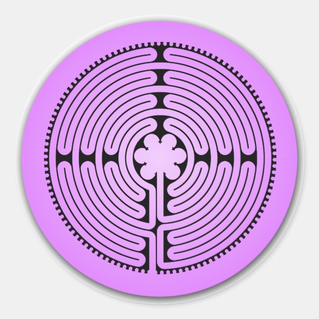 Sticker Rond Chartres Labyrinth (Devant)