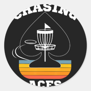 Sticker Rond Chasing Aces Cible de Golf à Disque Vêtements de S