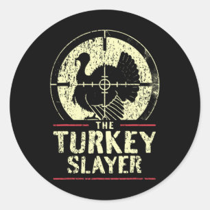 Sticker Rond Chasse À La Turquie Dans La Couche De Turquie I Ch