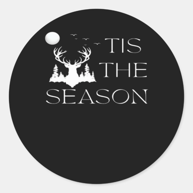 Sticker Rond Chasse Amusante Chasse Tir À L'Arc Pour Bowhunters (Devant)