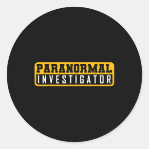 Sticker Rond Chasse aux fantômes Paranormal Enquêteur