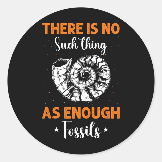 Sticker Rond Chasse aux fossiles Essentials (Devant)