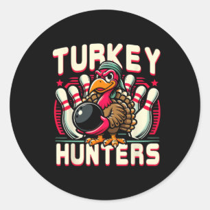 Sticker Rond Chasse Bowling Turquie Chasse Turquie Holding Bowl