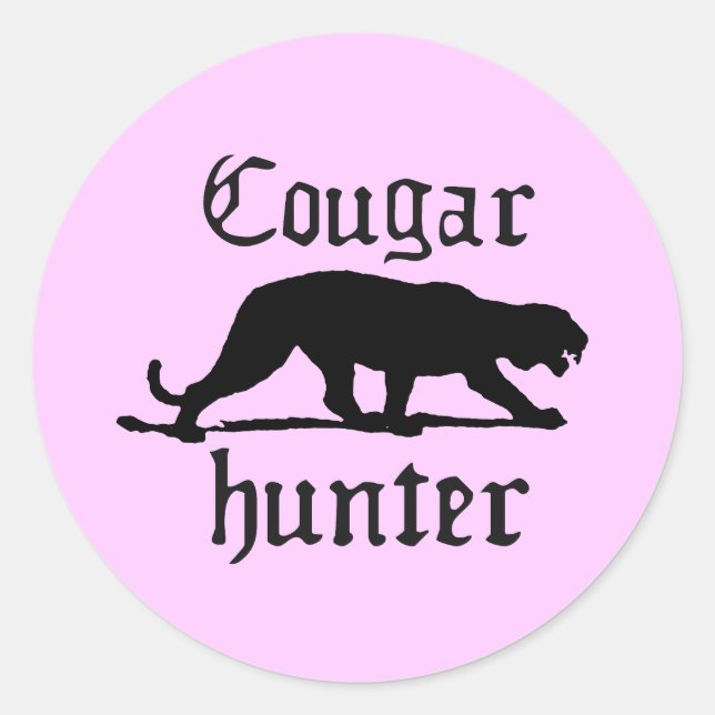STICKER ROND CHASSE DE COUGAR (Devant)