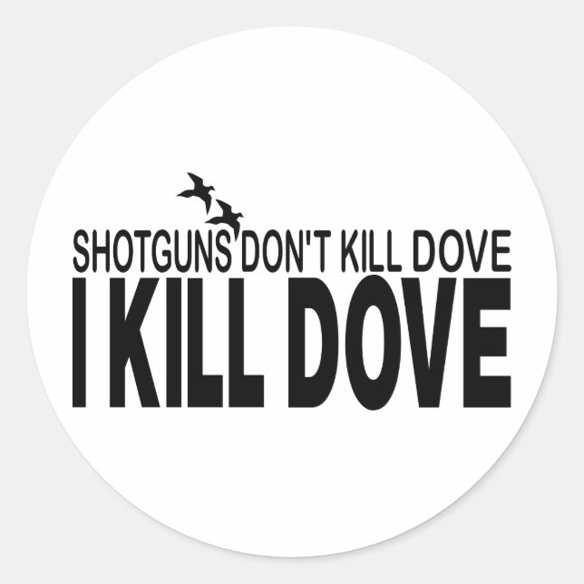 STICKER ROND CHASSE DE DOVE (Devant)
