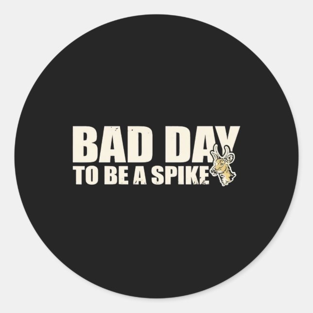 Sticker Rond Chasse Jour Pour Être Un Spike 2 (Devant)