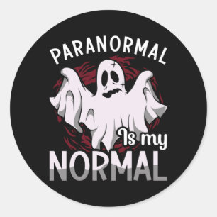 Sticker Rond Chasseur De Fantômes Paranormal Est Ma Chasse De F
