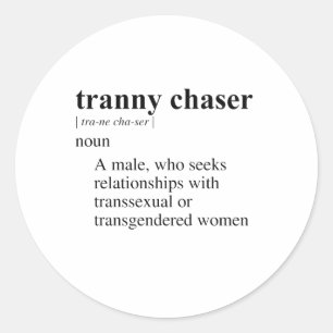 STICKER ROND CHASSEUR DE TRAVESTIS
