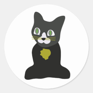 Sticker Rond Chat