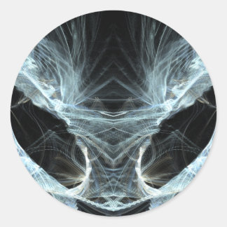 Sticker Rond Chat Alien. L'Imaginaire mystique est fractal.