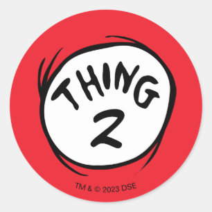 Sticker Rond Chat dans le Casquette  Chose personnalisée deux