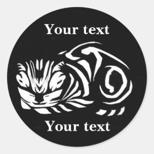 Sticker Rond Chat de Julie de Graag