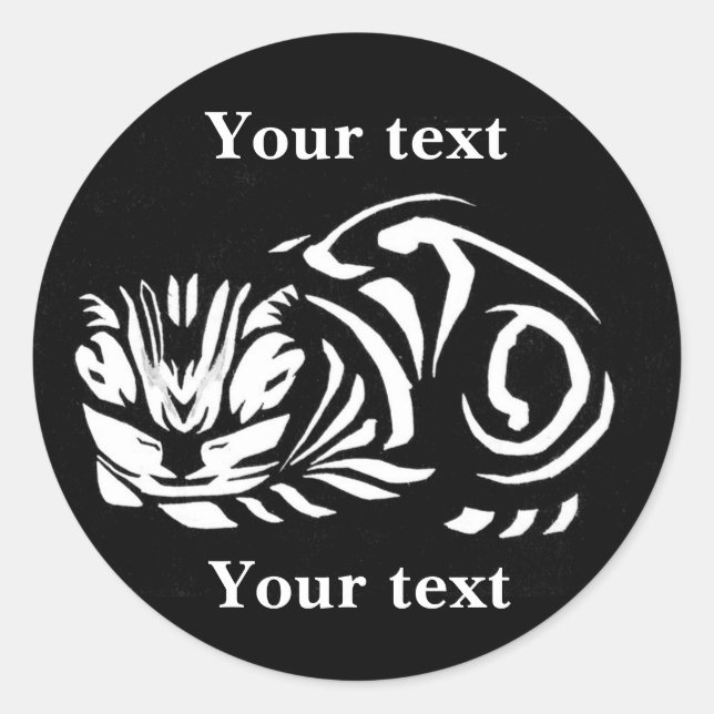Sticker Rond Chat de Julie de Graag (Devant)