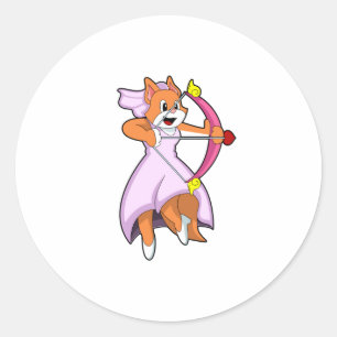 Sticker Rond Chat en fiancée avec une robe de mariée.PNG