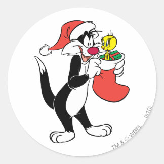 Sticker Rond Chat SYLVESTER™ avec stockage