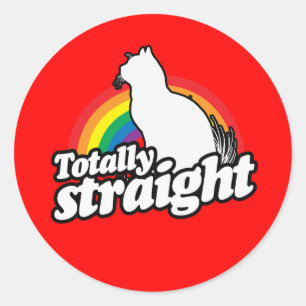 Sticker Rond CHAT TOTALEMENT DROIT - BLANC - (2).png
