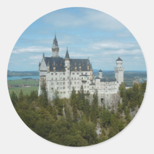 Sticker Rond Château de Neuschwanstein - Schloss Neuschwanstein