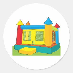 Sticker Rond Château de rebond