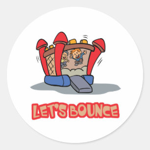 Sticker Rond Château de Saut Let's Bounce