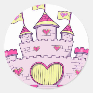 Sticker Rond Château Princess