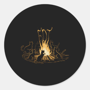 Sticker Rond Chats contre Trump drôle anti Trump 