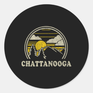 Sticker Rond Chattanooga Tennessee Tn T Shirt Vintage Randonnée