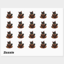Chatte noire ensorceleuse et cosy lisant un livre