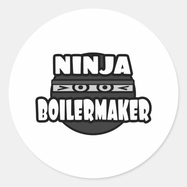 Sticker Rond Chaudière Ninja (Devant)
