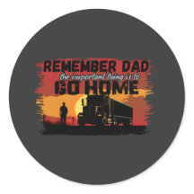 Chauffeur de camion Papa Road Voyage Famille Amour