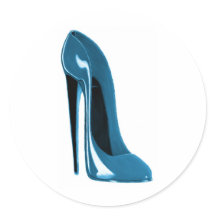 chaussure en stiletto bleu clair