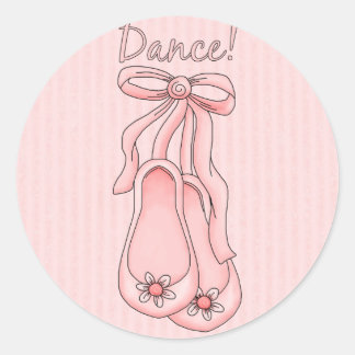 Sticker Rond Chaussures de ballet