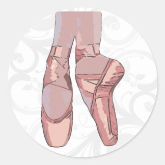 Sticker Rond Chaussures de ballets