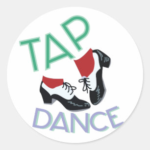 Sticker Rond Chaussures de danse