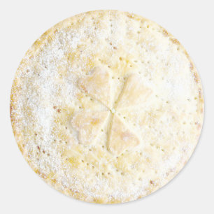 Sticker Rond Chaussures de dessert pour la nourriture à la pom