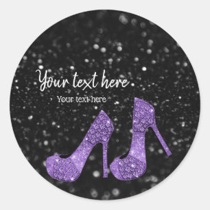 Sticker Rond Chaussures Glam talons hauts pour toutes les occas