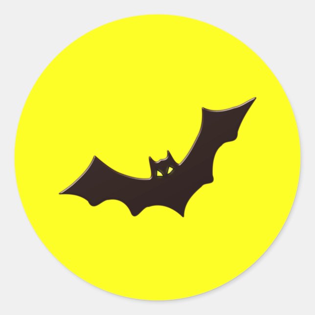Sticker Rond Chauve-souris (Devant)