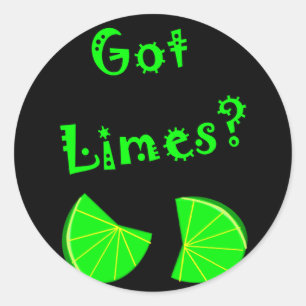 Sticker Rond Chaux obtenues ?  T-shirts et cadeaux d'amants de