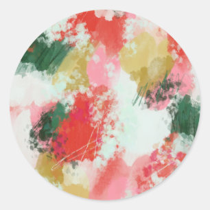 Sticker Rond Cheer Abstrait