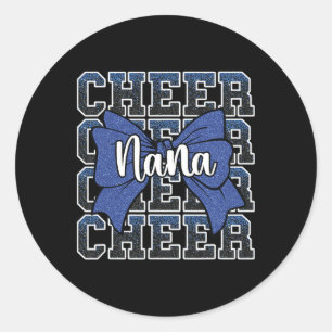 Sticker Rond Cheer Nana Ma Pom-Pom Girl Préférée M'appelle Nana