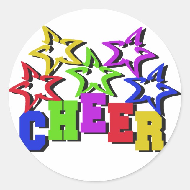 Sticker Rond Cheer Stars (Devant)