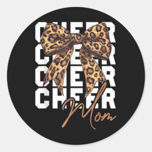 Sticker Rond Cheerle Cheerle de la fête des mères de la mère Co