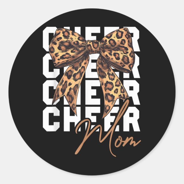 Sticker Rond Cheerle Cheerle de la fête des mères de la mère Co (Devant)