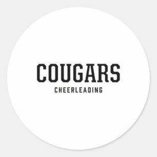 Sticker Rond Cheerleading Lycée Cooper Cougars 