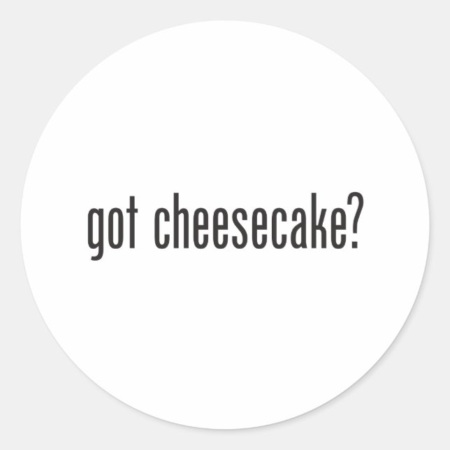 Sticker Rond cheesecake (Devant)