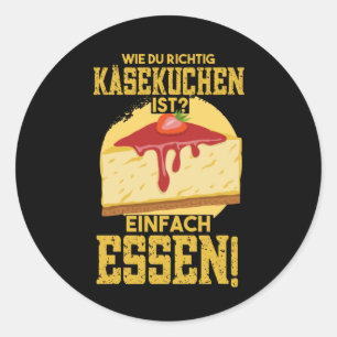 Sticker Rond Cheesecake Quark Cake Cheese Don
