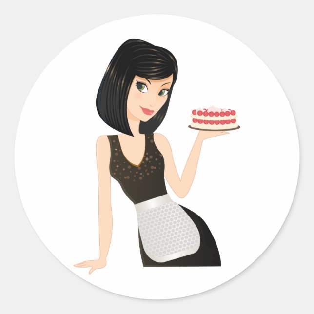 Sticker Rond Chef boulangerie (Devant)