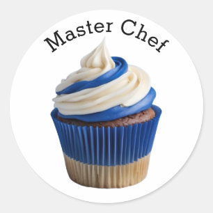 Sticker Rond Chef Cupcake