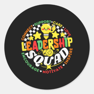 Sticker Rond Chef d'équipe Chef d'équipe Gestion Enseignant St