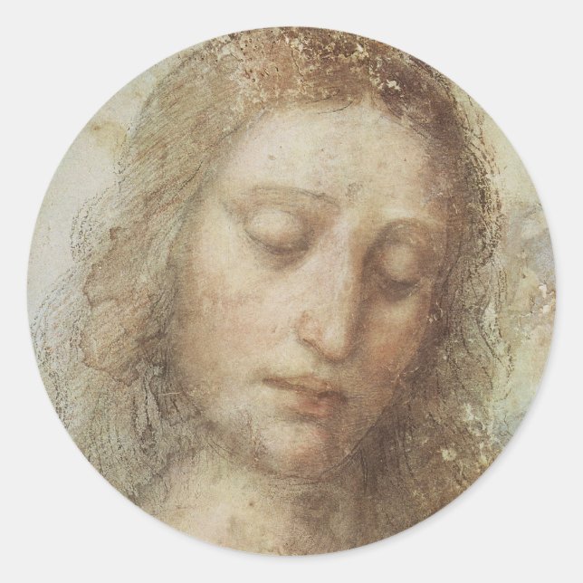 Sticker Rond Chef du Christ (Devant)